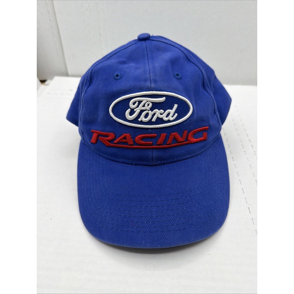 Vintage Ford Racing NASCAR Hat 1990's Embroidered Adjustable Blue